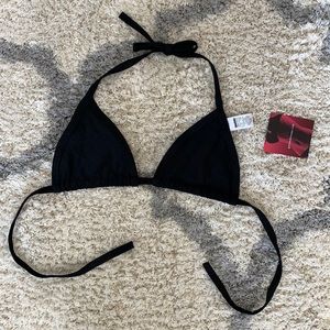 black triangle bathing suit top